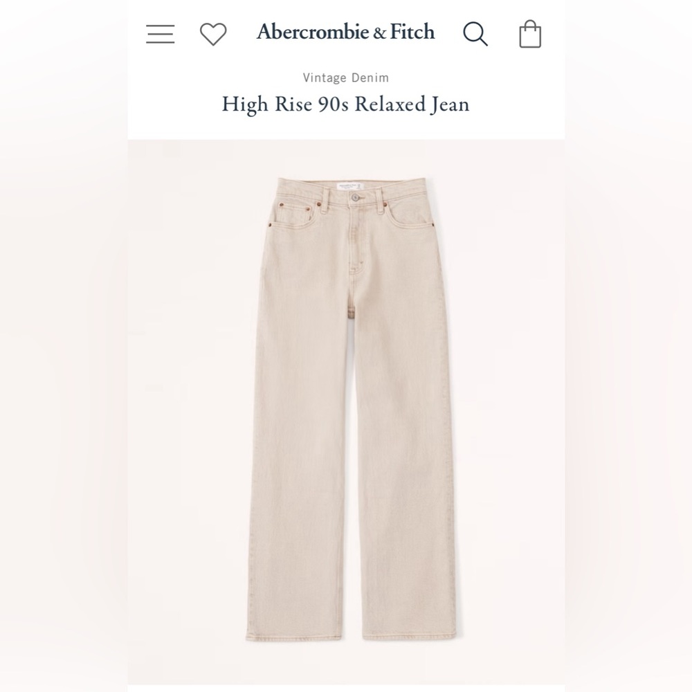 32. Long Abercrombie Fitch jeans.